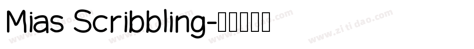 Mias Scribbling字体转换
